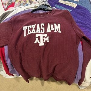 Ribbed Texas A&M crewneck